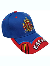 gorra españa azul royal visera roja