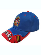 gorra españa azul royal visera roja