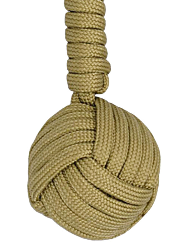 llavero bola cuerda paracord caqui
