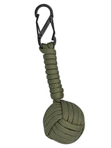 llavero bola cuerda paracord verde