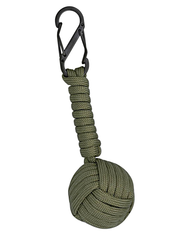 llavero bola cuerda paracord verde