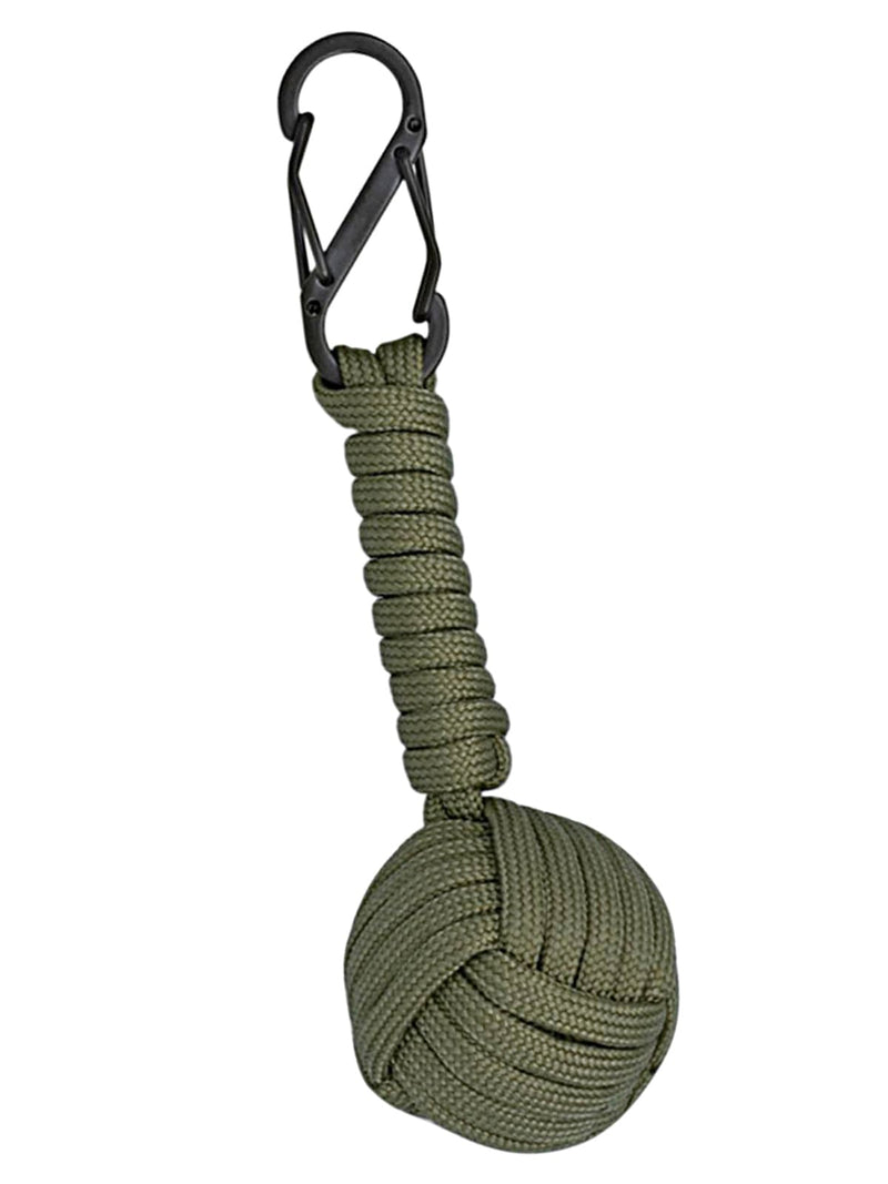 llavero bola cuerda paracord verde