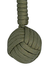 llavero bola cuerda paracord verde