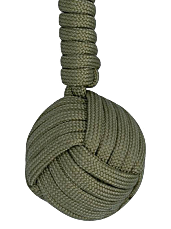 llavero bola cuerda paracord verde