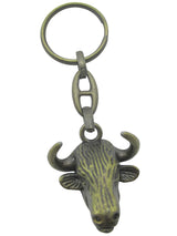 llavero bronce cabeza de toro