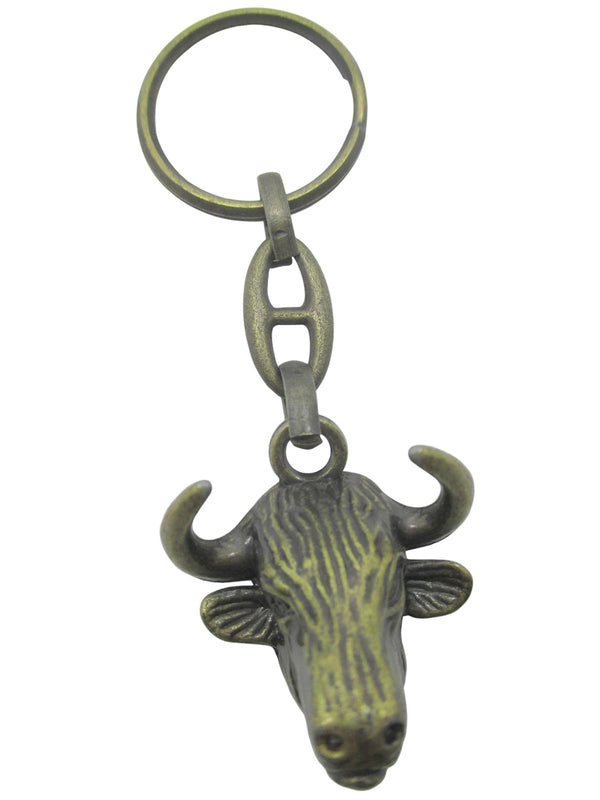 llavero bronce cabeza de toro