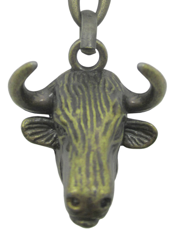 llavero bronce cabeza de toro