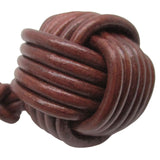 llavero cordon piel nudo marinero marron