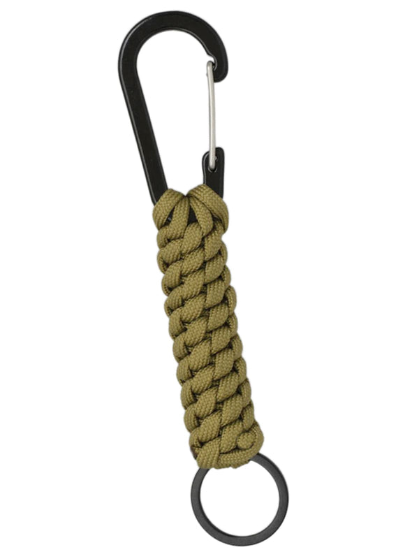 llavero trenza cuerda paracord caqui
