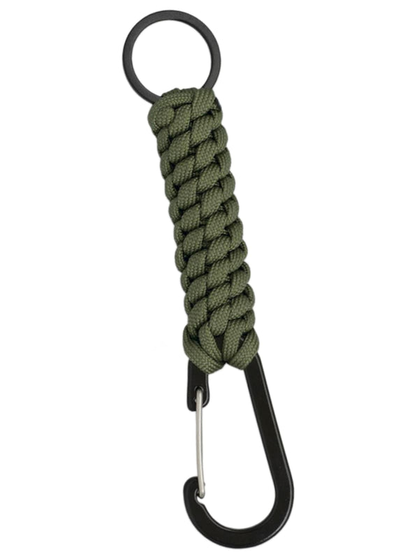 llavero trenza cuerda paracord verde