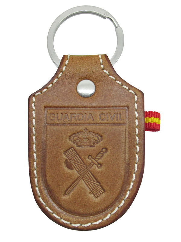 llavero cuero logo guardia civil