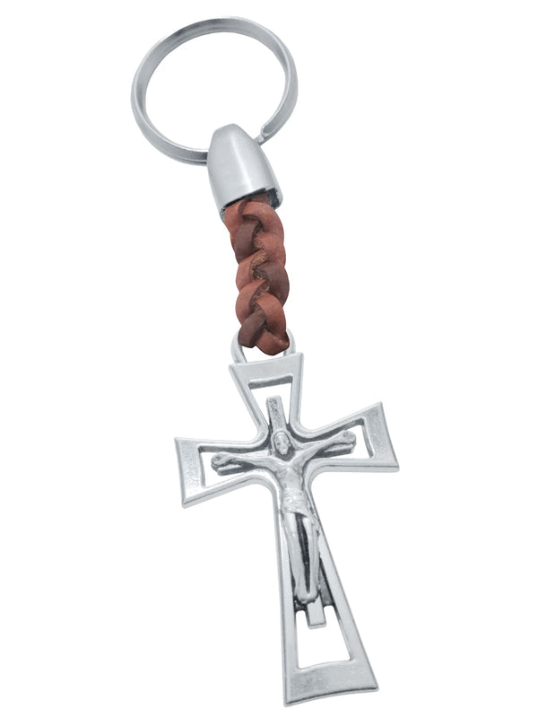 llavero cruz con cristo crucificado 
