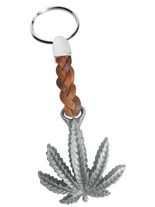 llavero hoja marihuana
