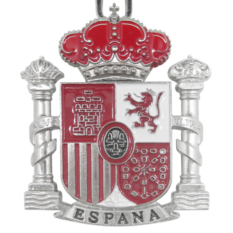 llavero escudo España plata