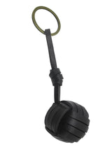 llavero piel nudo marinero negro