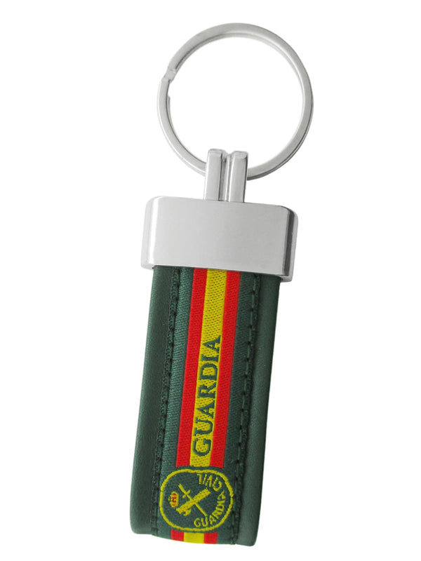 llavero piel verde Guardia Civil