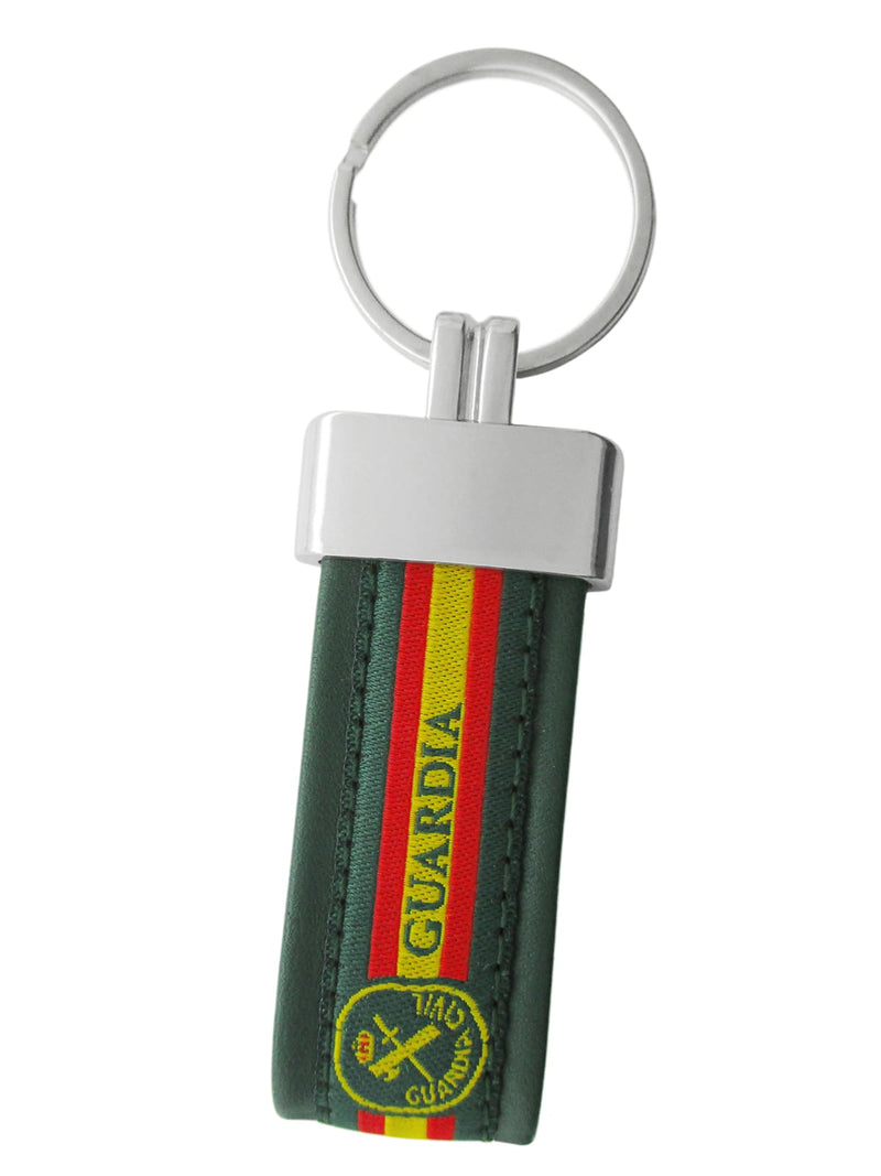llavero piel verde Guardia Civil