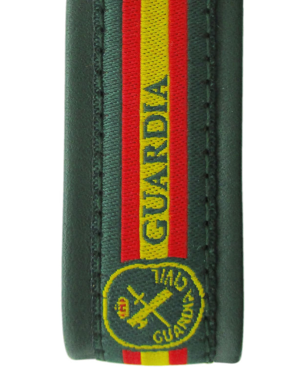 llavero piel verde Guardia Civil