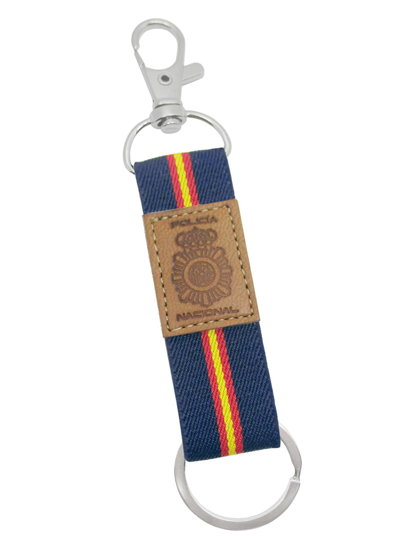 llavero textil policia nacional