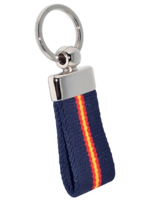 llavero textil azul marino bandera de España
