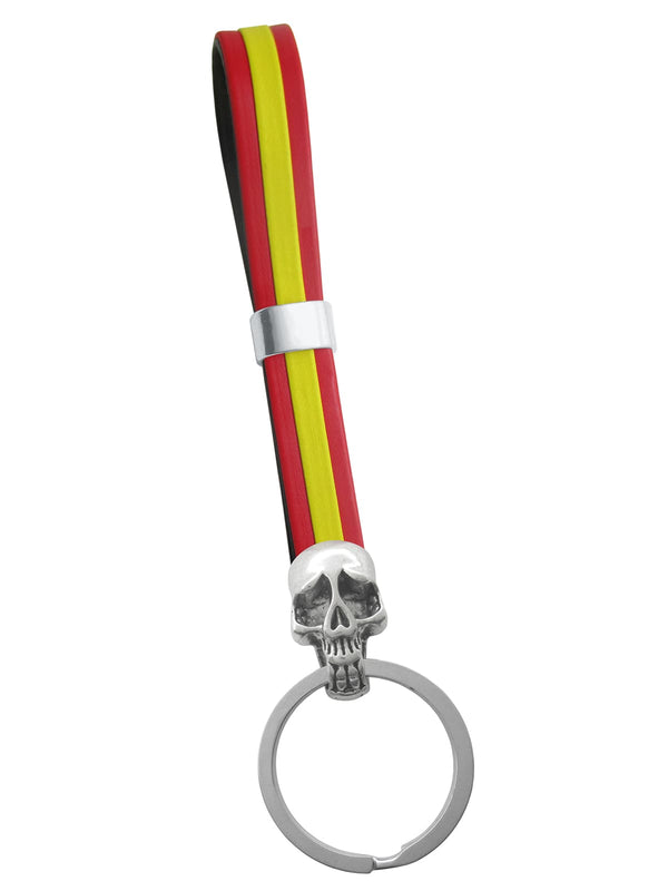 llavero tira de España con calavera