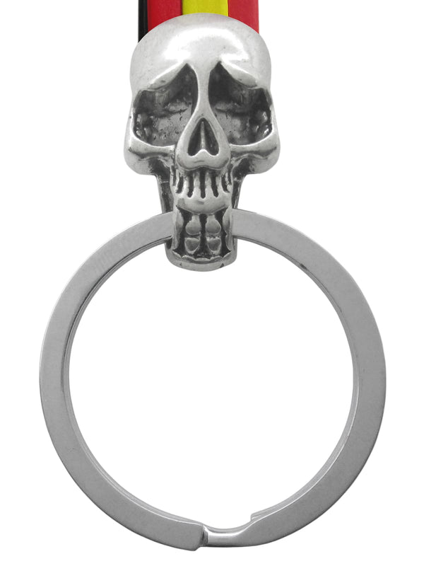 llavero tira de España con calavera