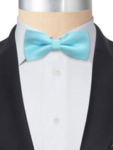 pajarita hombre azul celeste seda artificial