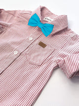 pajarita baby seda azul