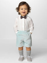 pajarita baby seda marron