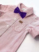 pajarita baby seda morada