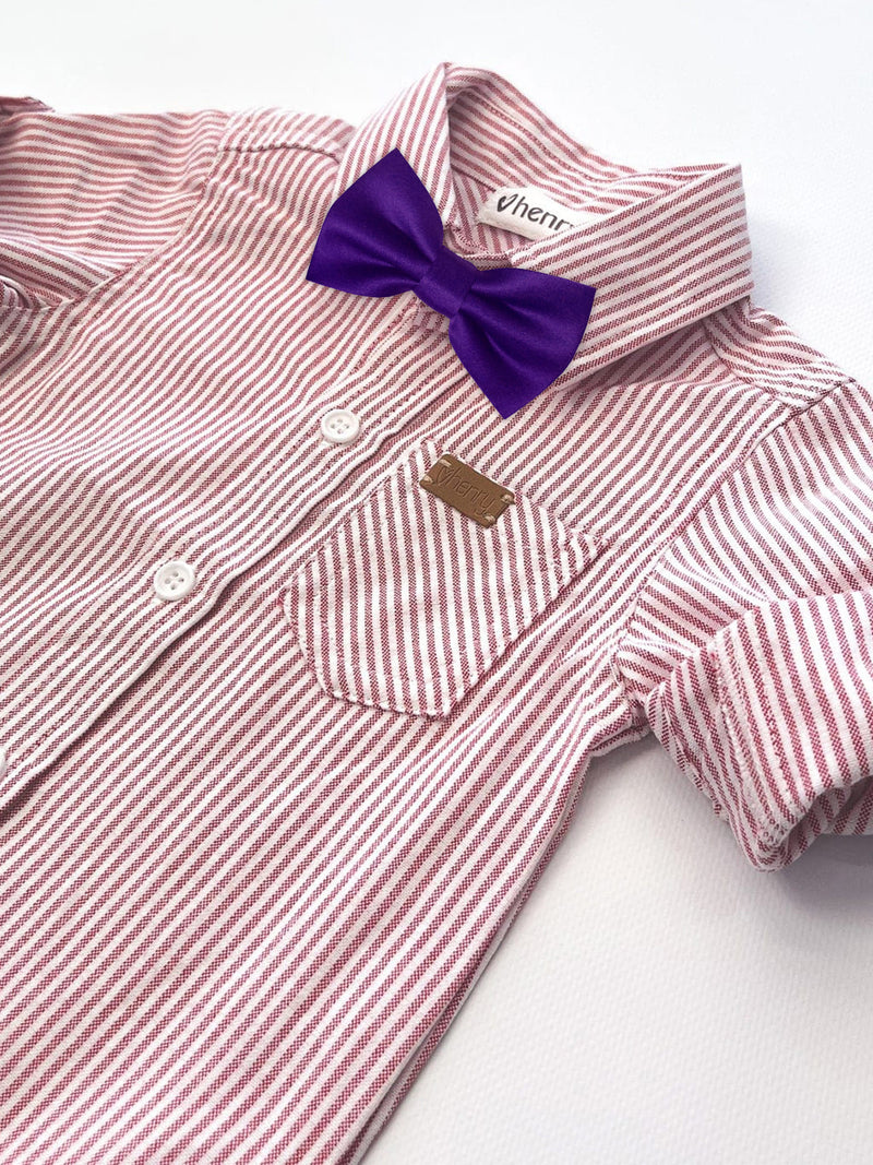 pajarita baby seda morada