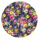 pañuelo bolsillo algodon azul marino flores