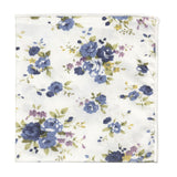 pañuelo bolsillo algodon blanco flores