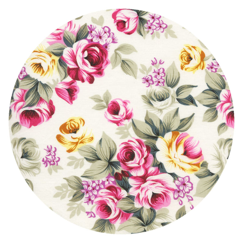 pañuelo bolsillo algodon blanco flores