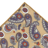 pañuelo bolsillo algodon camel cachemir