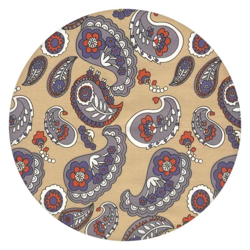 pañuelo bolsillo algodon camel cachemir