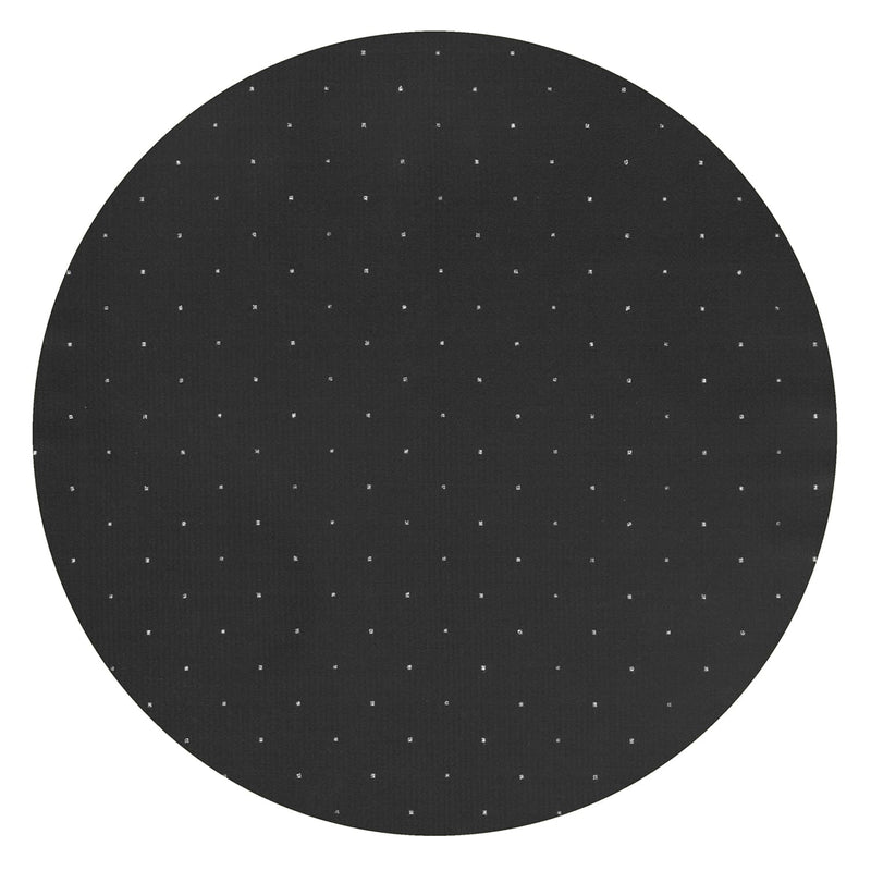 pañuelo bolsillo negro microtopos plata