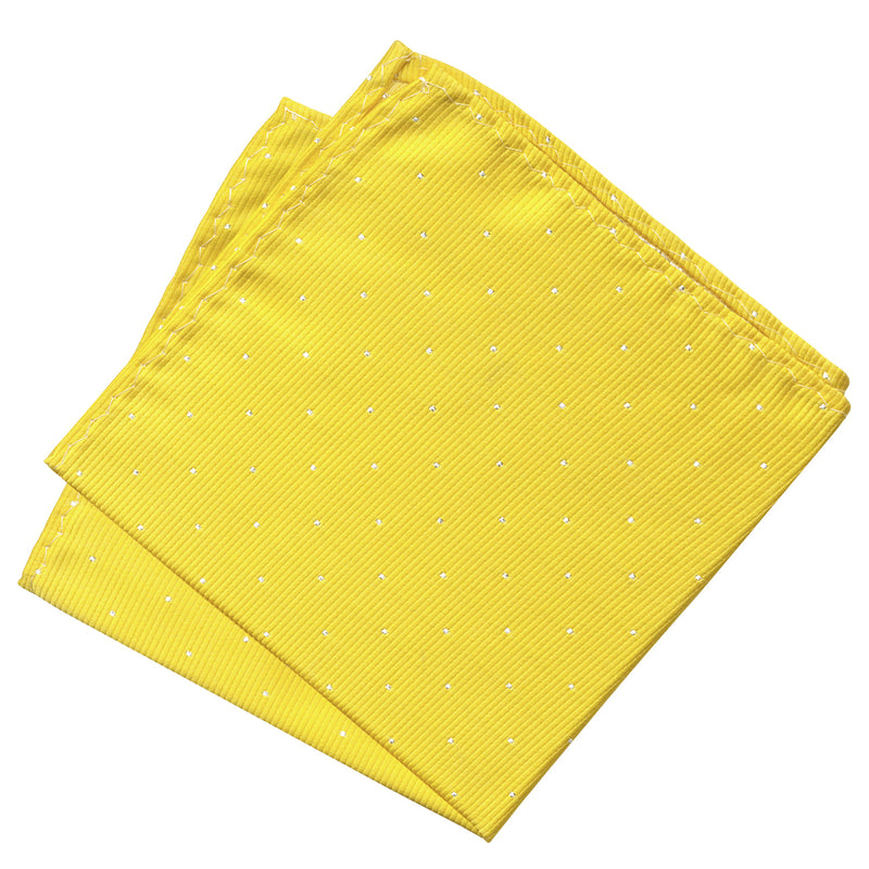 pañuelo bolsillo amarillo microtopos