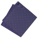 pañuelo bolsillo azul marino microtopos