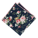 pañuelo bolsillo niño azul marino flores