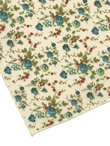 pañuelo bolsillo niño beige flores azules