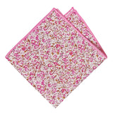 pañuelo bolsillo niño beige flores rosas