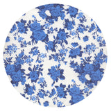 pañuelo bolsillo niño blanco flores azul royal