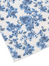 pañuelo bolsillo niño blanco flores azules