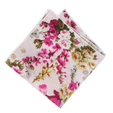 pañuelo bolsillo niño blanco flores rosas