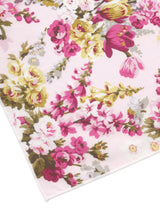 pañuelo bolsillo niño blanco flores rosas
