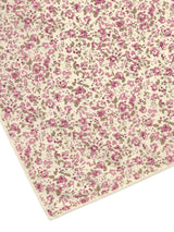 pañuelo bolsillo niño color crema flores rosas