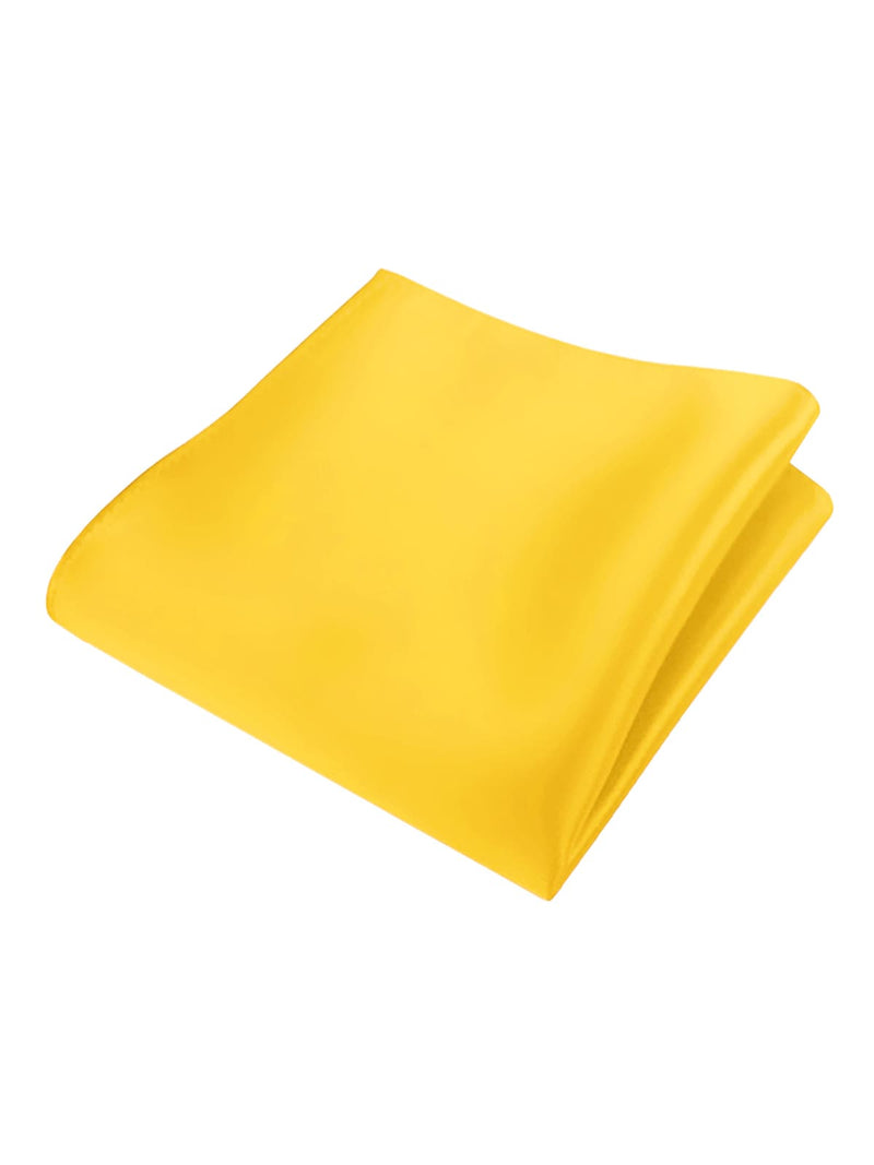 pañuelo de bolsillo saten amarillo canario