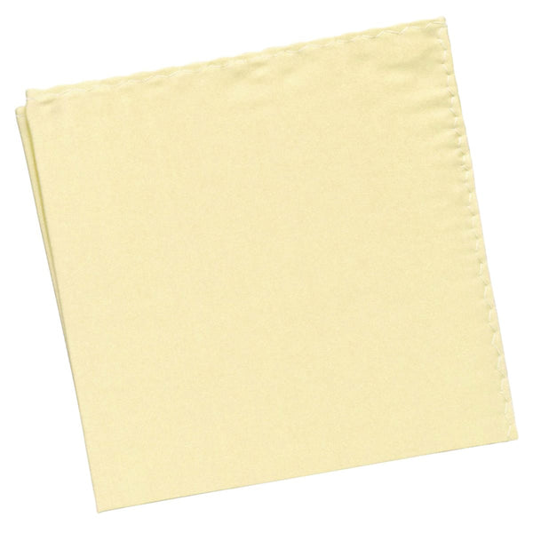 pañuelo de bolsillo saten amarillo vainilla