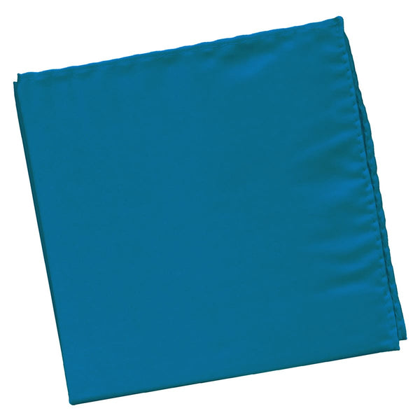 pañuelo de bolsillo saten azul azafata